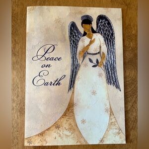 Elegant Christmas Angel Greeting Card Set Of 12.